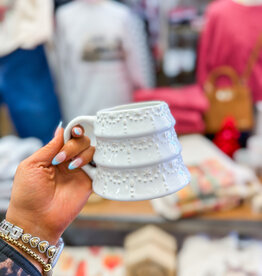 J.HOFFMAN'S Sculpted White Tree Mug