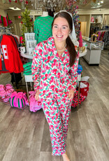 J.HOFFMAN'S Charlotte Trim the Tree PJ Set