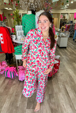 J.HOFFMAN'S Charlotte Trim the Tree PJ Set