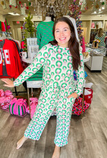 J.HOFFMAN'S Rosy Wreaths PJ Set