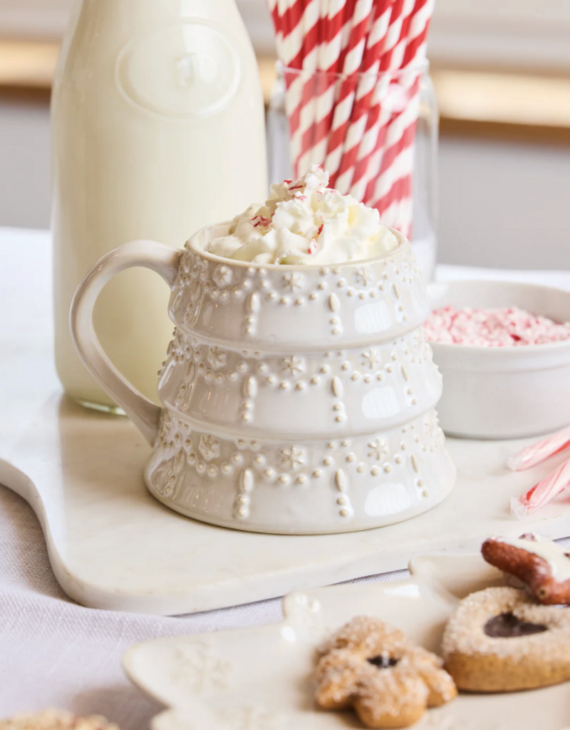 J.HOFFMAN'S Sculpted White Tree Mug