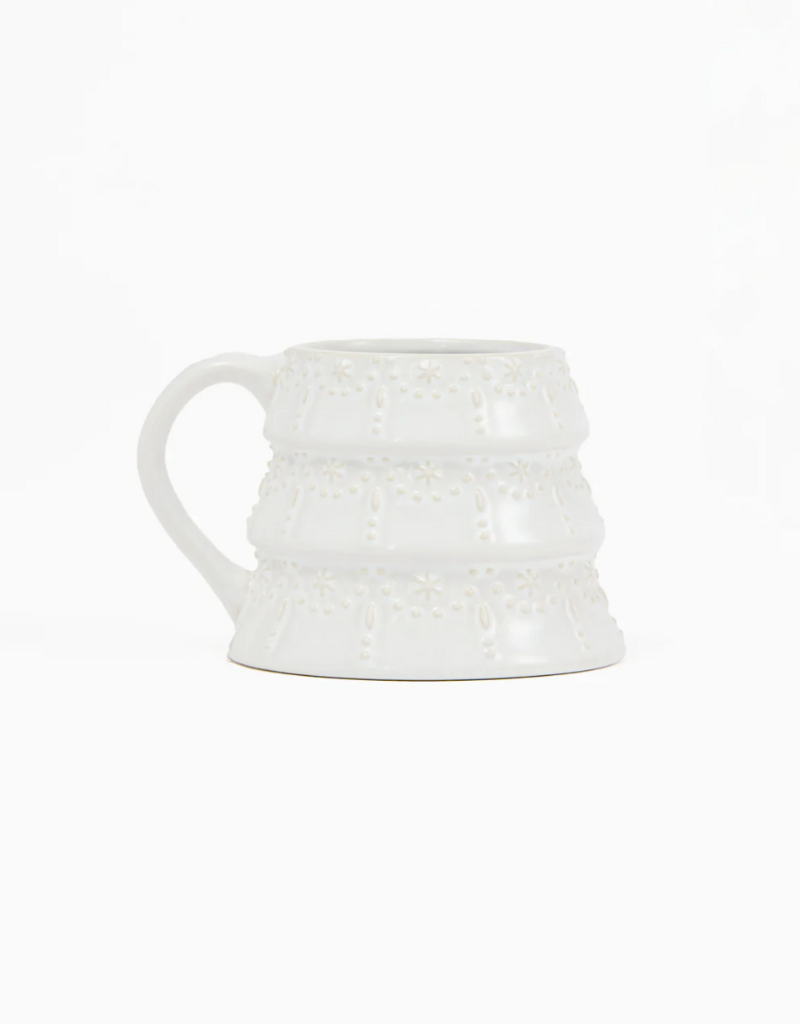 J.HOFFMAN'S Sculpted White Tree Mug