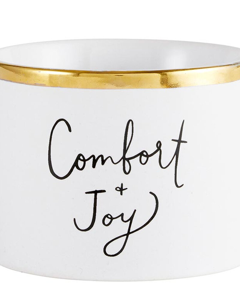 J.HOFFMAN'S Gold Holiday Dip Bowls- Eat, Dip & Be Merry