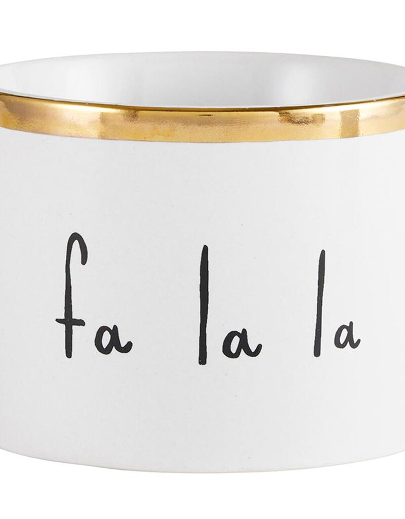 J.HOFFMAN'S Gold Holiday Dip Bowls- Eat, Dip & Be Merry