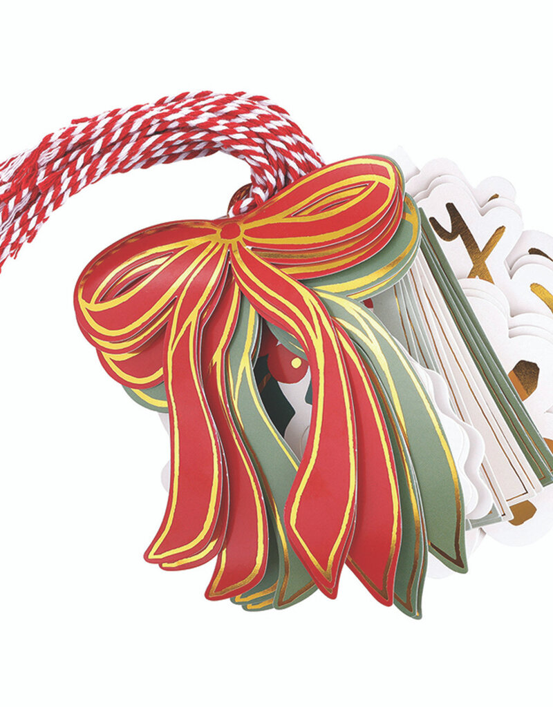 J.HOFFMAN'S Gift Tag Book- Red Bow