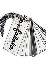 J.HOFFMAN'S Gift Tag Book- black/ white Holiday