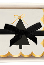 J.HOFFMAN'S Ceramic Napkin Tray + Napkins- Bow Tree