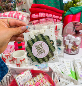 J.HOFFMAN'S Picture Frame Ornament- Evergreen Stripes