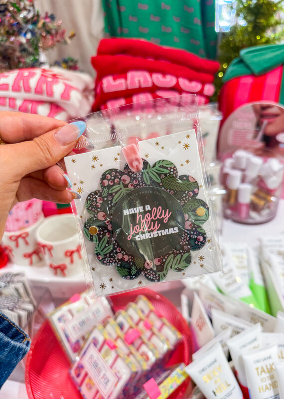 J.HOFFMAN'S Picture Frame Ornament- Jolly Sprig