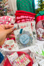 J.HOFFMAN'S Picture Frame Ornament- Silver Glitter