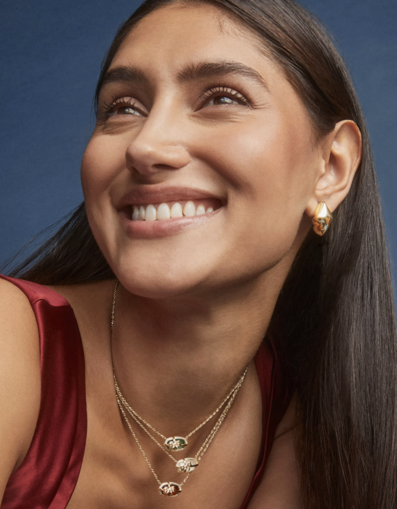 KENDRA SCOTT Elisa Bow Short Pendant Necklace