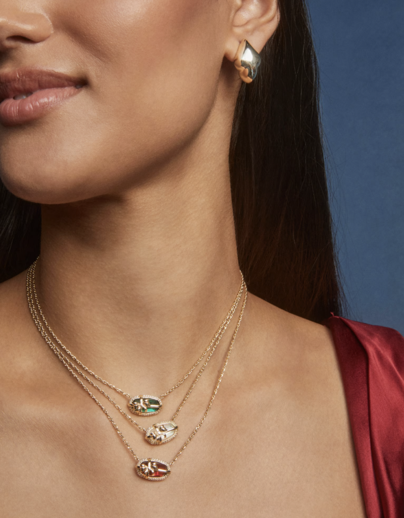 KENDRA SCOTT Elisa Bow Short Pendant Necklace