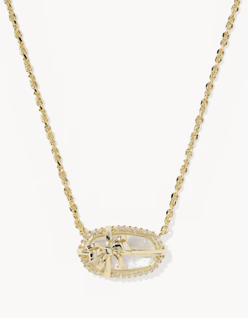 KENDRA SCOTT Elisa Bow Short Pendant Necklace