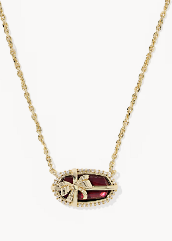 KENDRA SCOTT Elisa Bow Short Pendant Necklace