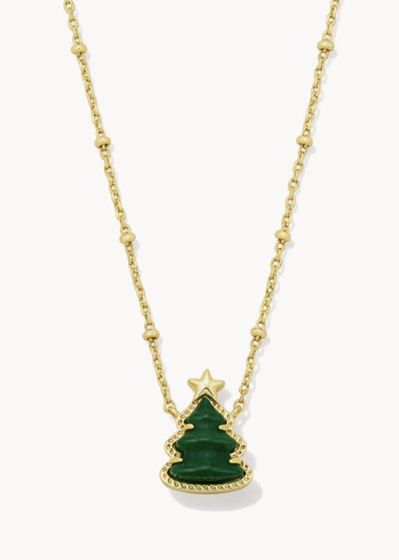 KENDRA SCOTT Holiday Tree Short Pendant Necklace