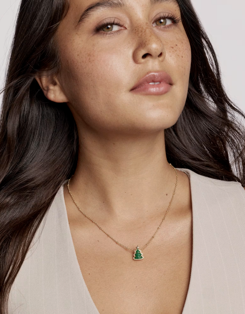 KENDRA SCOTT Holiday Tree Short Pendant Necklace