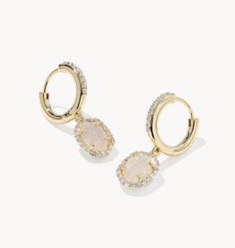 KENDRA SCOTT Daphne Crystal Frame Huggie