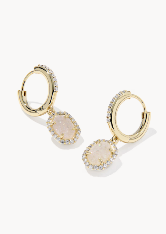 KENDRA SCOTT Daphne Crystal Frame Huggie