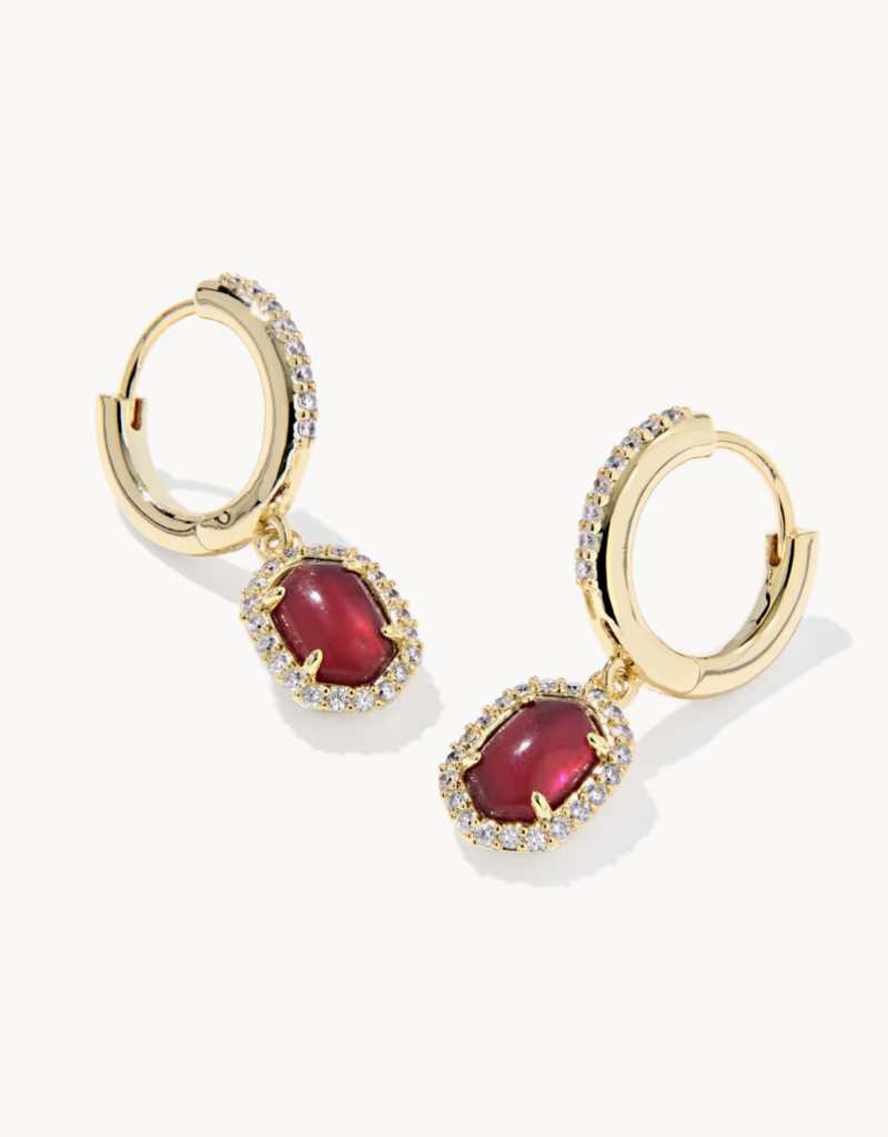 KENDRA SCOTT Daphne Crystal Frame Huggie