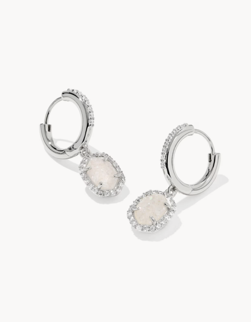 KENDRA SCOTT Daphne Crystal Frame Huggie