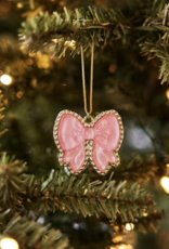 KENDRA SCOTT Haley Gold Bow Ornament in Blush Mother of Pearl