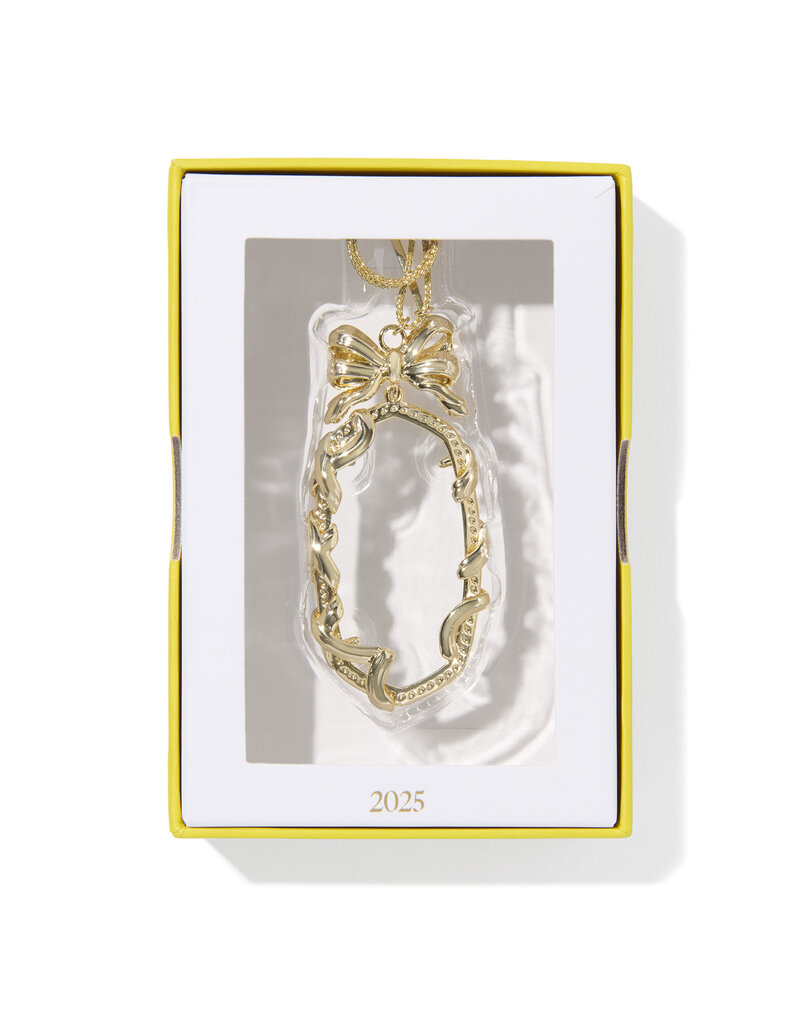 KENDRA SCOTT Danielle Bow Ornament- Gold