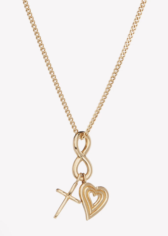 J.HOFFMAN'S Faith, Hope & Love Charm Pendant Necklace