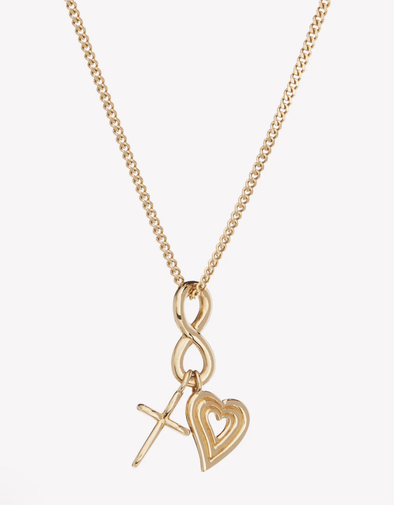 J.HOFFMAN'S Faith, Hope & Love Charm Pendant Necklace