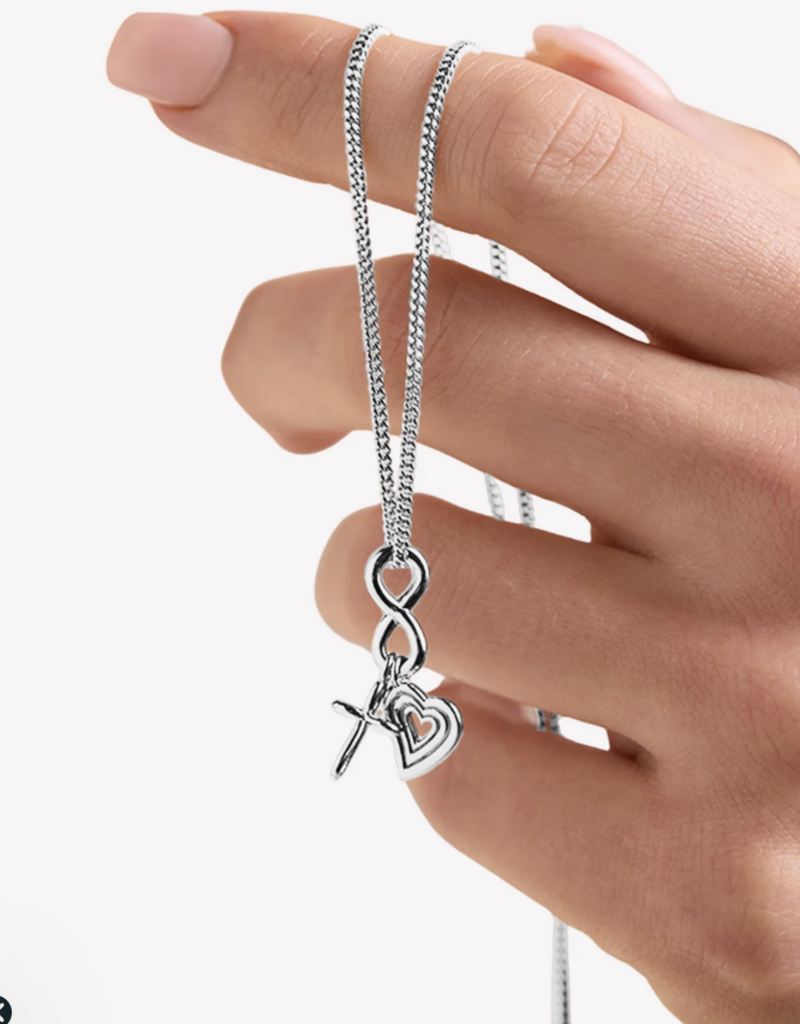 J.HOFFMAN'S Faith, Hope & Love Charm Pendant Necklace