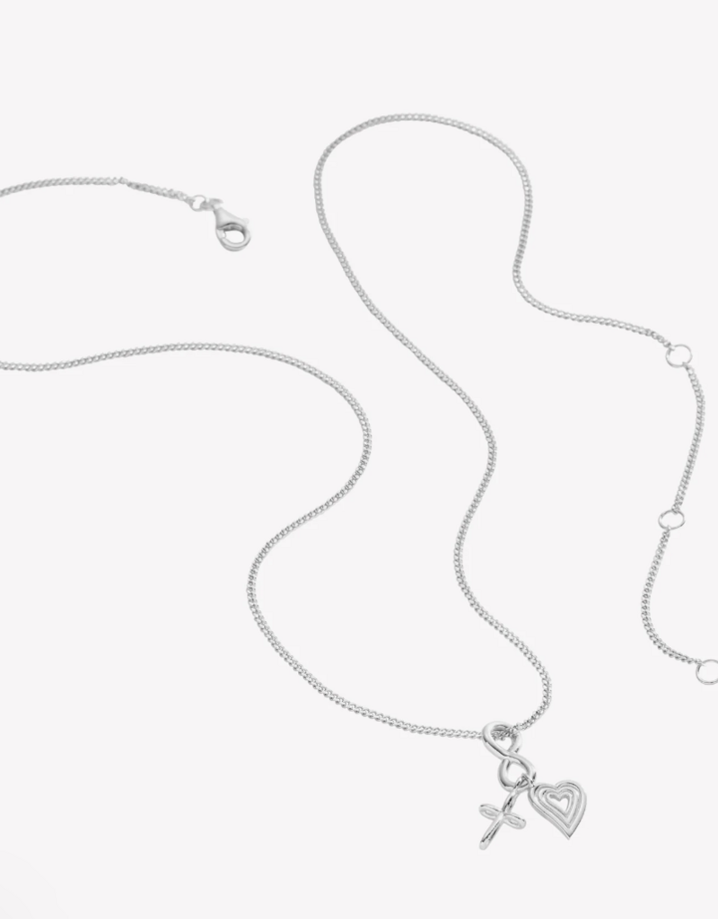 J.HOFFMAN'S Faith, Hope & Love Charm Pendant Necklace