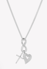 J.HOFFMAN'S Faith, Hope & Love Charm Pendant Necklace