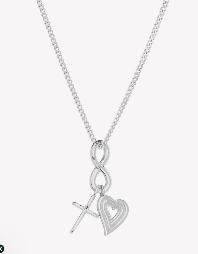 J.HOFFMAN'S Faith, Hope & Love Charm Pendant Necklace