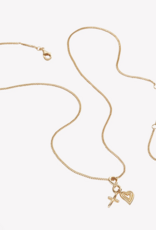 J.HOFFMAN'S Faith, Hope & Love Charm Pendant Necklace