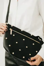 J.HOFFMAN'S Westlyn Chic Studded Bum Bag- Black