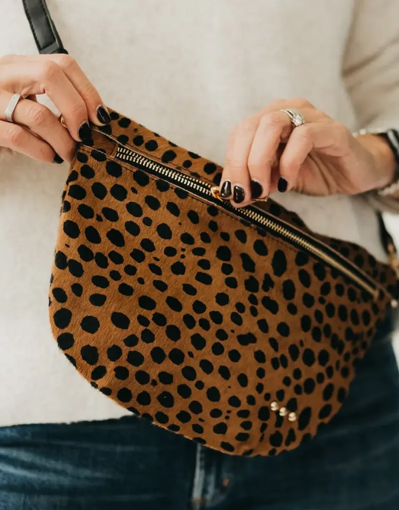 J.HOFFMAN'S Hair On Hise Westlyn Bum Bag- Leopard