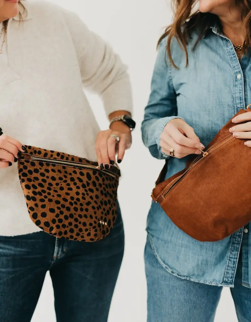 J.HOFFMAN'S Hair On Hise Westlyn Bum Bag- Leopard