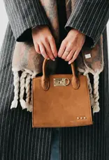 J.HOFFMAN'S Nixie Nubuck Small Tote- Camel