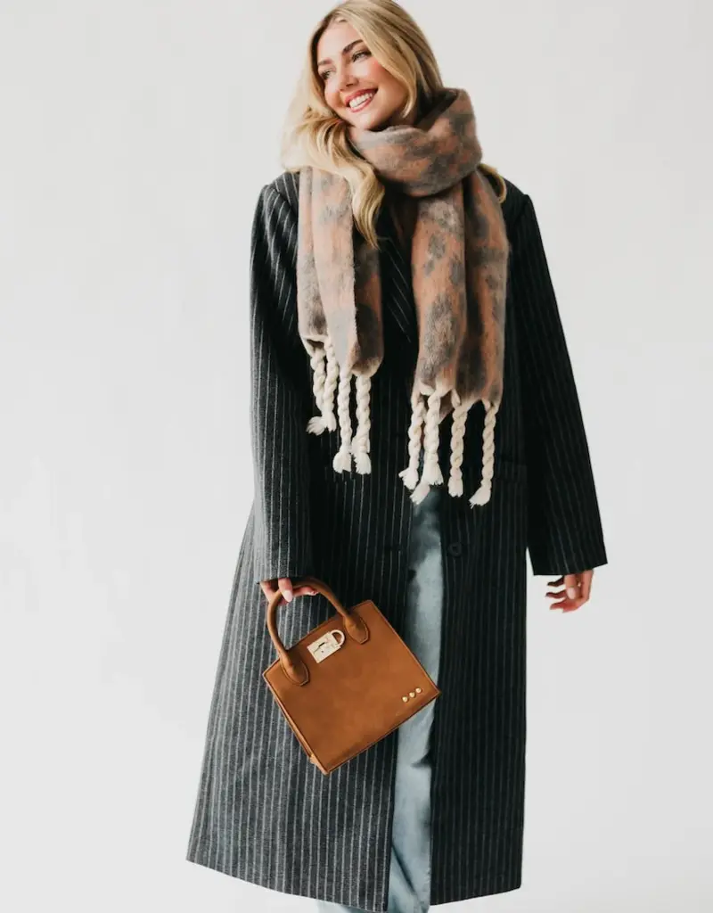 J.HOFFMAN'S Nixie Nubuck Small Tote- Camel