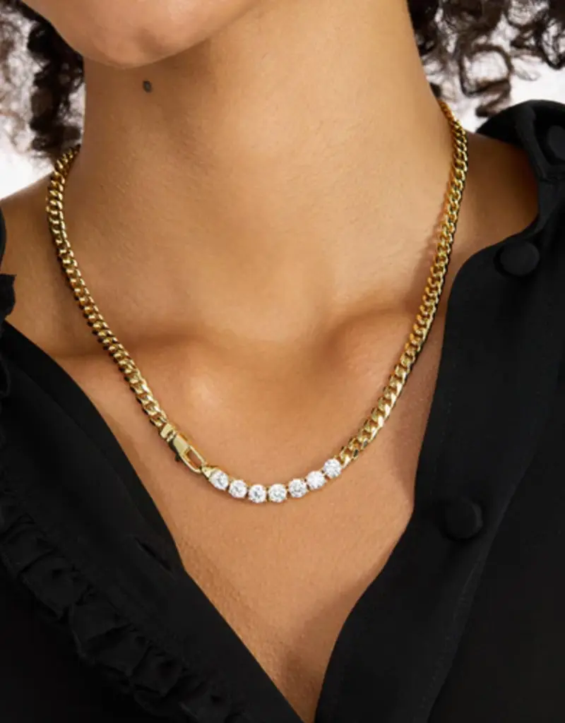 J.HOFFMAN'S Baby Julian Loves Diamonds Necklace - 18'