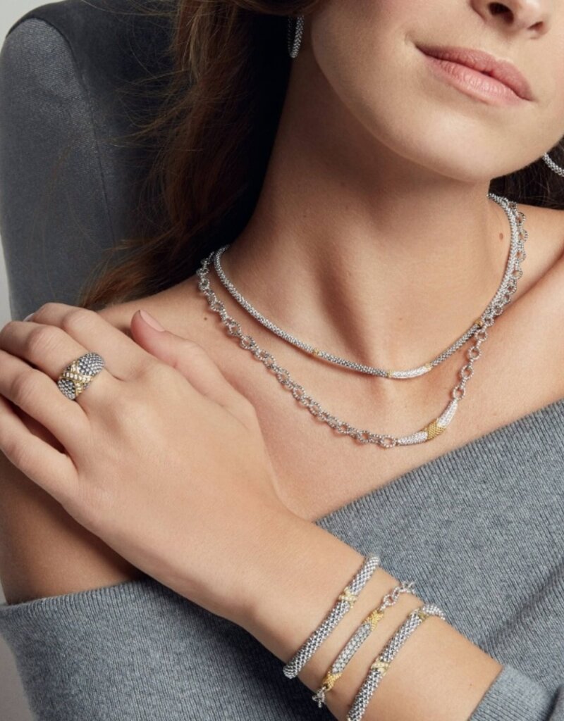 LAGOS Caviar Lux Caviar Diamond 3mm Necklace