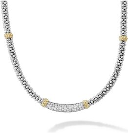 LAGOS Caviar Lux Caviar Diamond 3mm Necklace