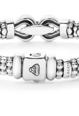 LAGOS Derby Silver Caviar Buckle Bracelet | 9mm