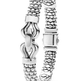 LAGOS Derby Silver Caviar Buckle Bracelet | 9mm