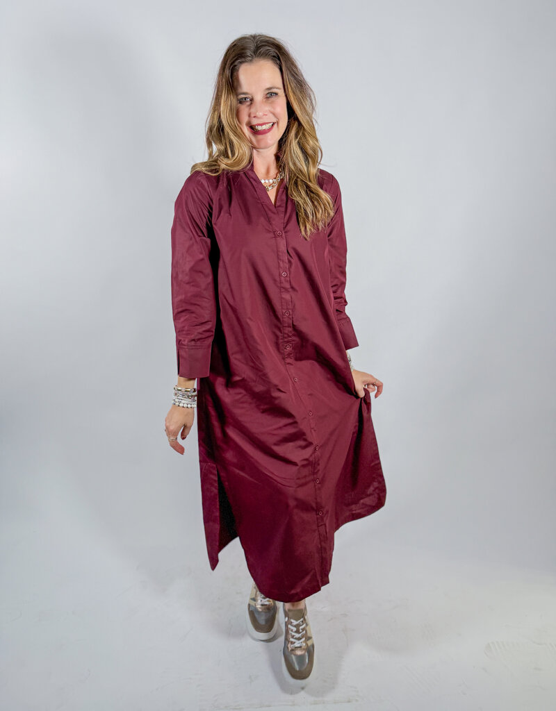 J.HOFFMAN'S Torren Dress- Merlot