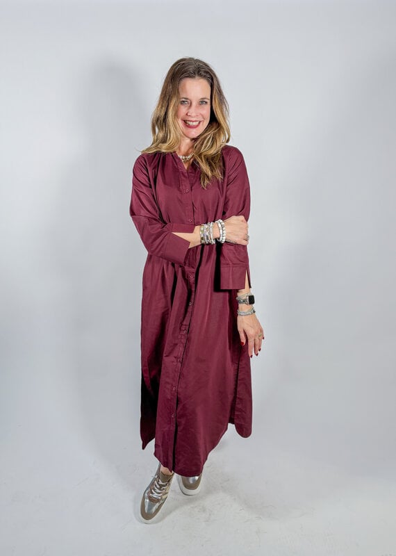 J.HOFFMAN'S Torren Dress- Merlot