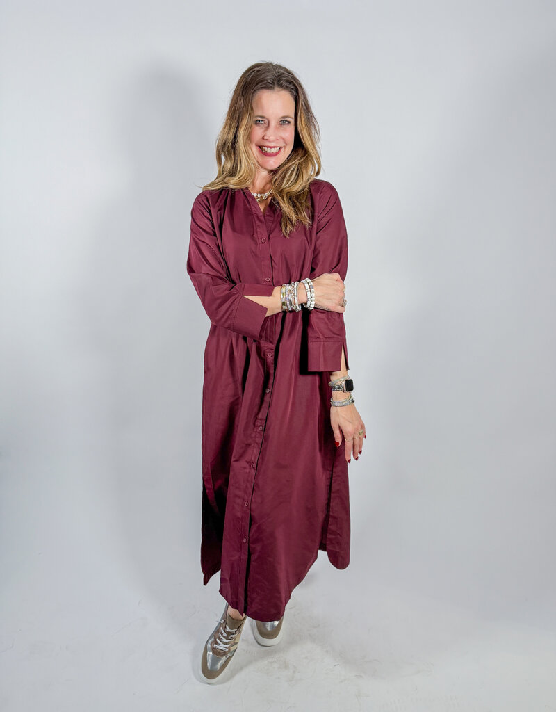 J.HOFFMAN'S Torren Dress- Merlot