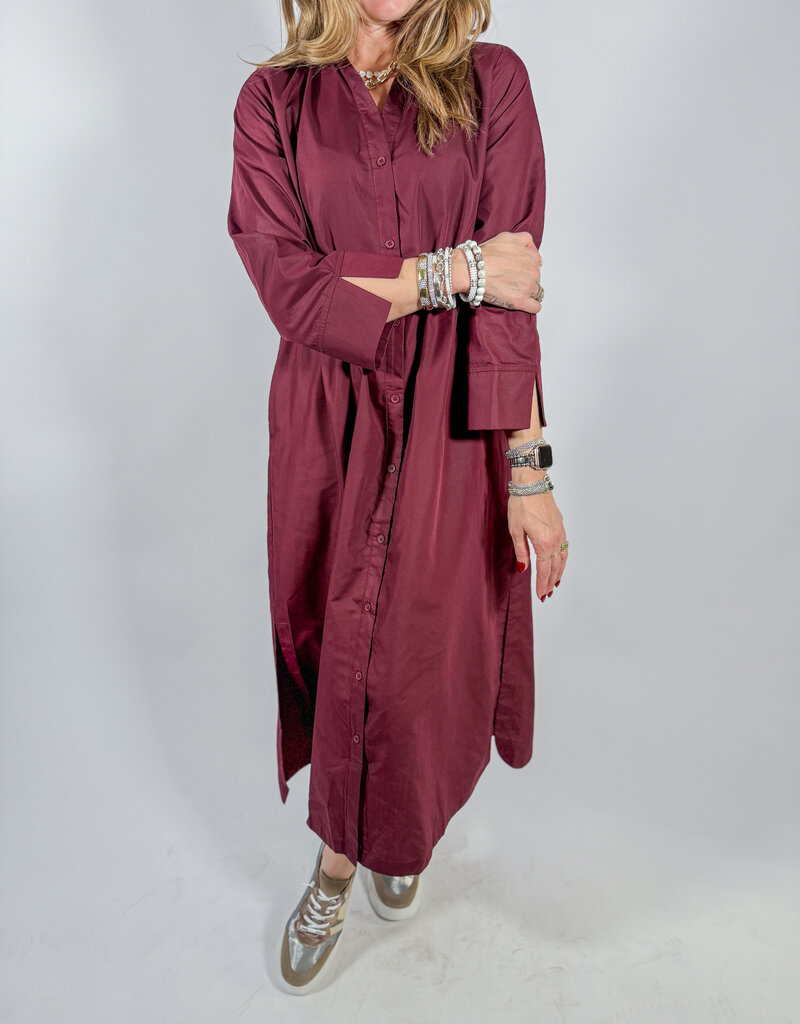 J.HOFFMAN'S Torren Dress- Merlot
