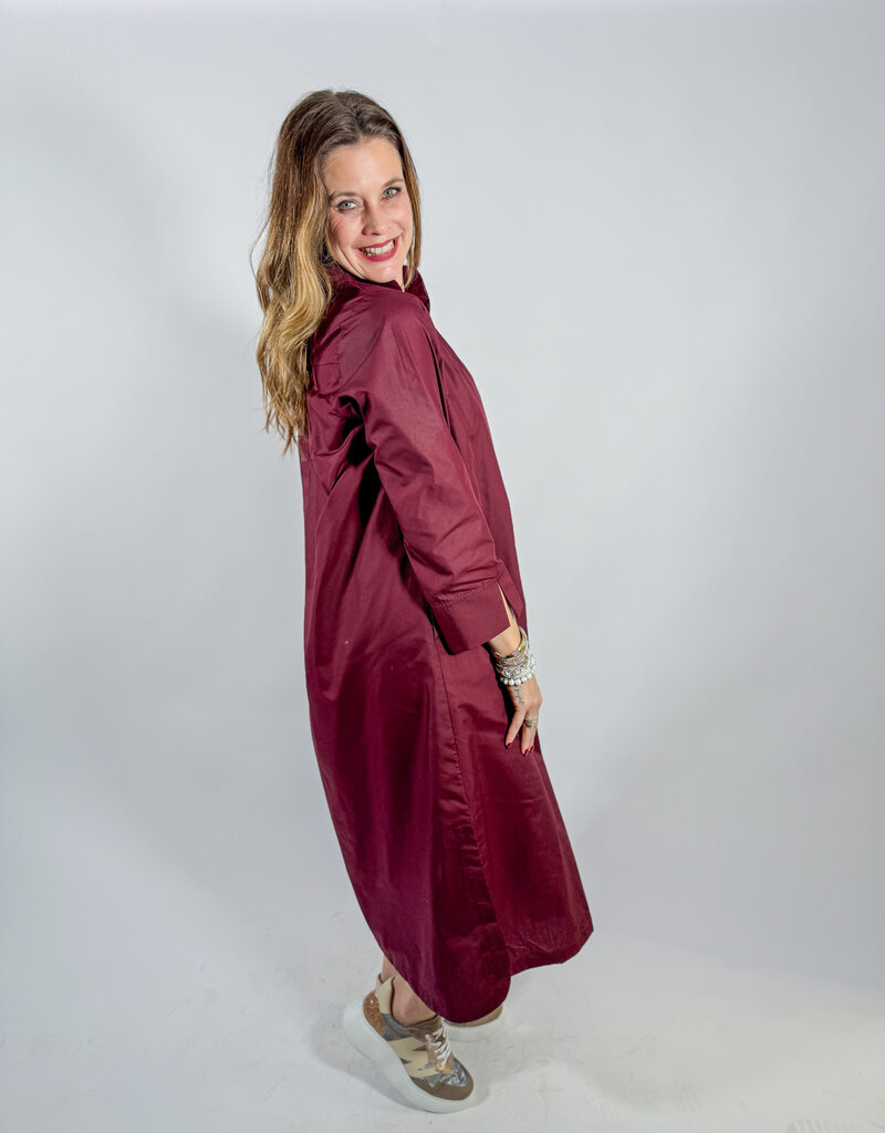 J.HOFFMAN'S Torren Dress- Merlot