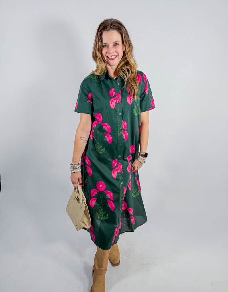 J.HOFFMAN'S Runa Dress- Green