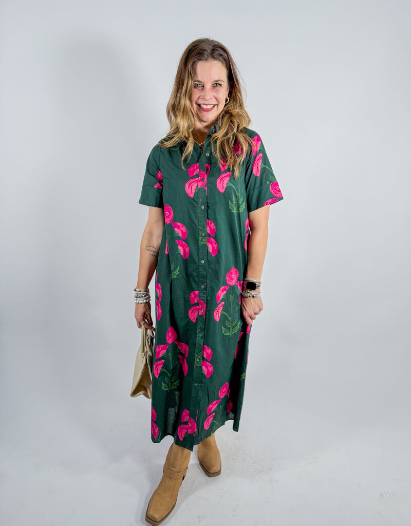 J.HOFFMAN'S Runa Dress- Green